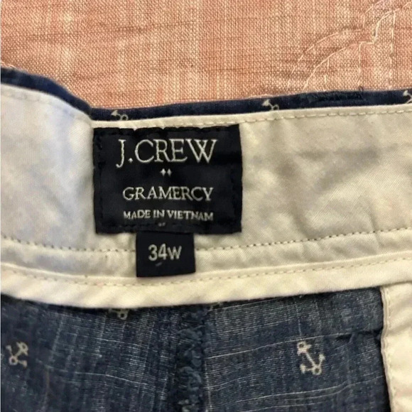 Men’s Preppy J. Crew Gramercy Nautical Anchor Shorts Size 34 - Picture 4 of 4